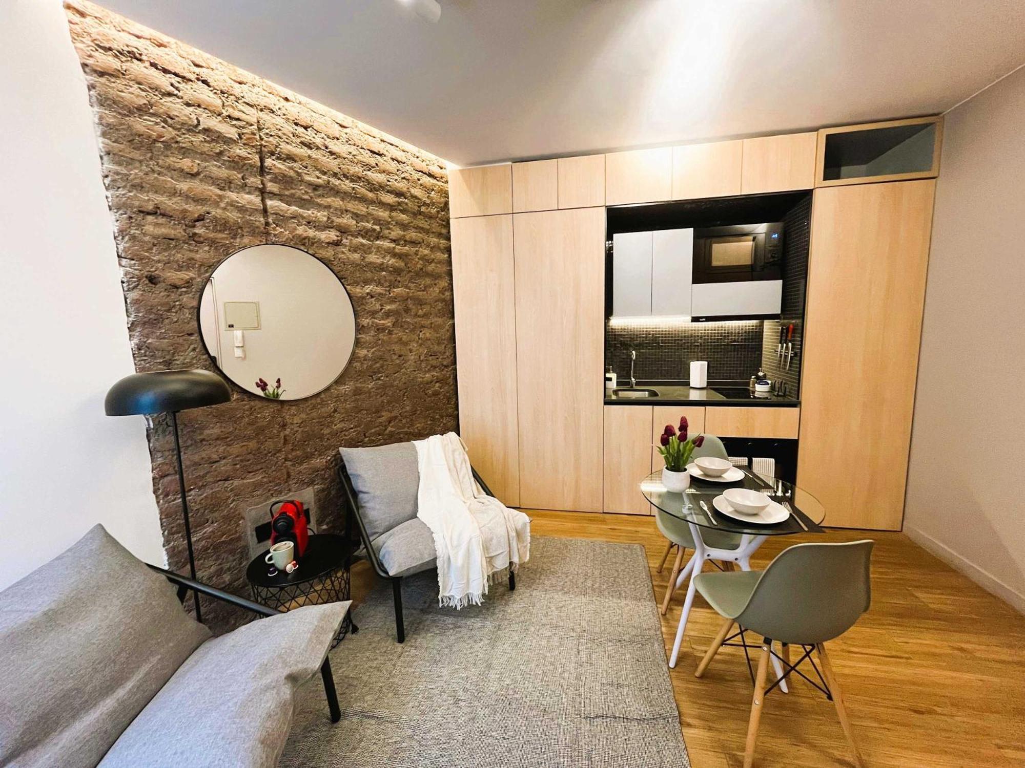 Hom Hermoso Depto Con Terraza 2 Personas Apartamento